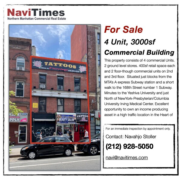 More Photos Of 1248 St Nicholas Ave, New York Office For Sale