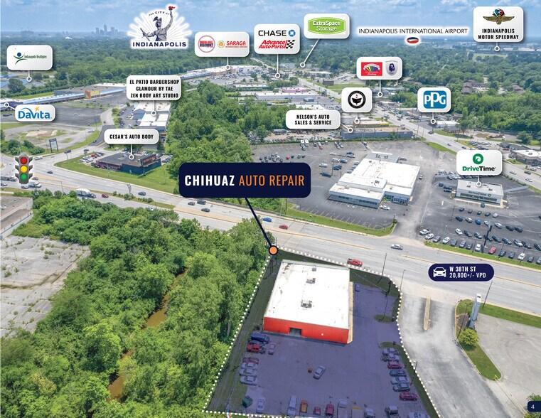 More Photos Of 4250 W 38th St, Indianapolis Auto Repair For Lease