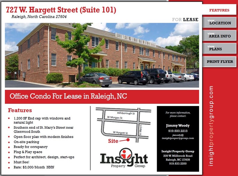 Primary Photo Of 727 W Hargett St, Raleigh Office For Lease