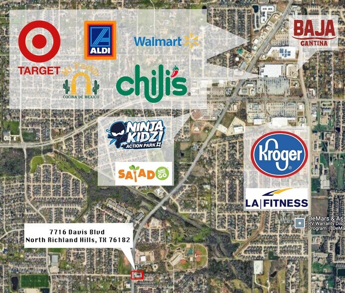 More Photos Of 7716 Davis Blvd, North Richland Hills Storefront For Lease