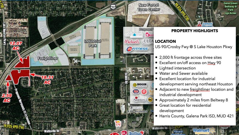 More Photos Of Highway 90 & S Lake Houston Pkwy, Houston Land For Sale