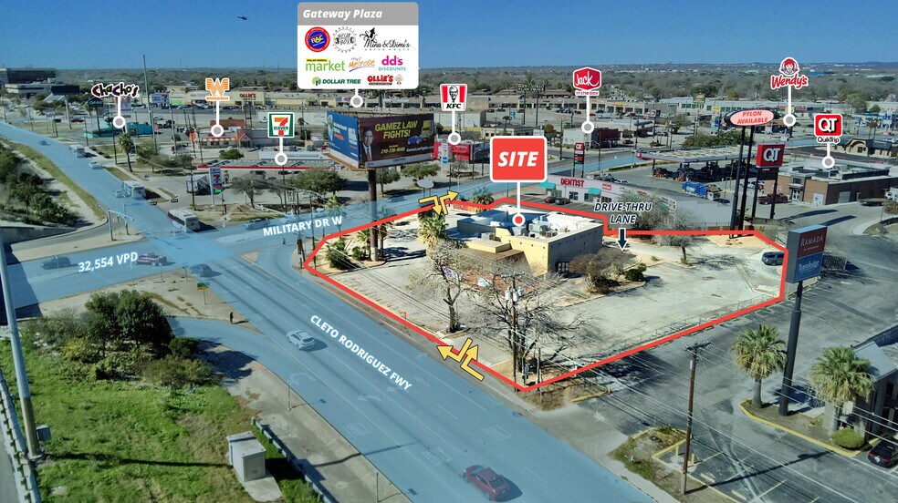 More Photos Of 6867 W US Hwy 90, San Antonio Fast Food For Sale