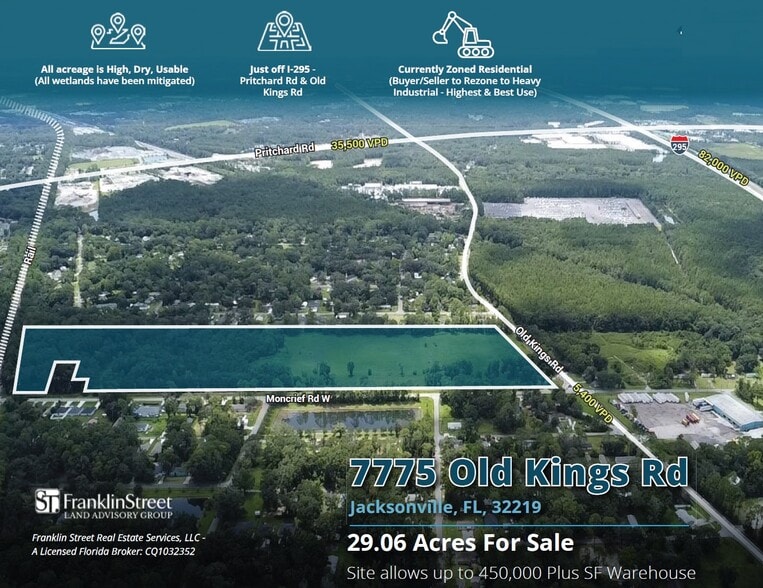 Primary Photo Of 7775 Old Kings Rd, Jacksonville Land For Sale