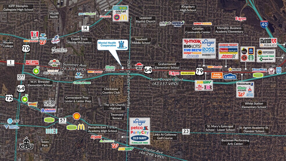 More Photos Of 3430 Summer Ave, Memphis Medical For Sale