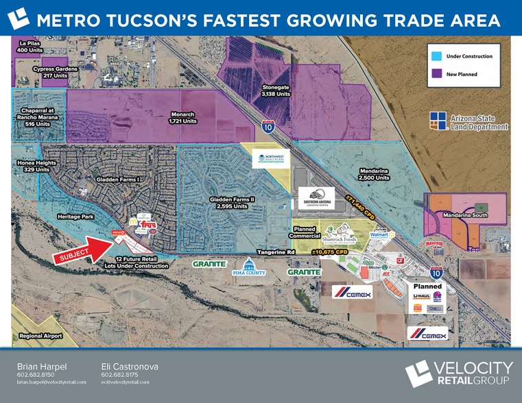 More Photos Of SEC Tangerine Farms Rd & Lon Adams Rd, Marana Land For Sale