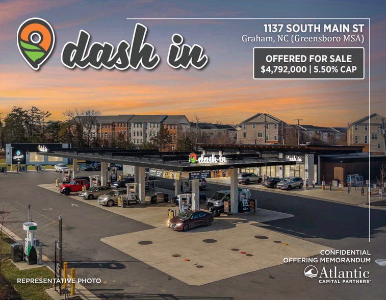 Primary Photo Of 1137 S Main St, Graham Service Station For Sale