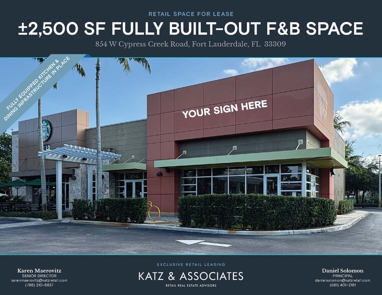 Primary Photo Of 850 W Cypress Creek Rd, Fort Lauderdale Freestanding For Lease