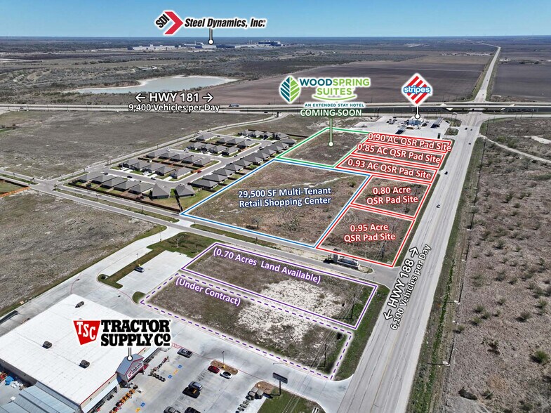 More Photos Of NWC of TX-89 (U.S. 181) & E. Sinton St., Sinton Land For Sale