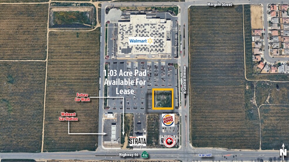More Photos Of NWC Highway 46 & Margalo Street, Wasco Land For Lease