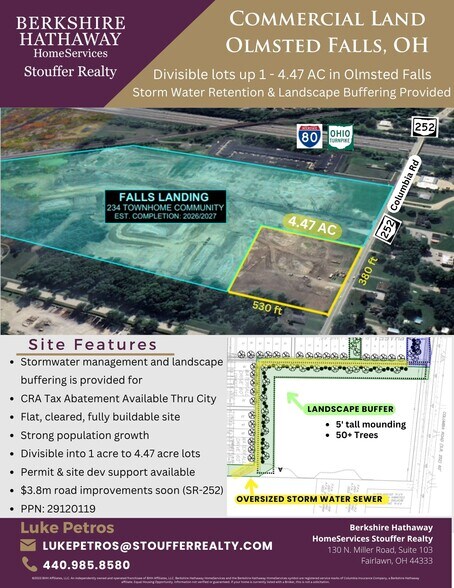 More Photos Of V/L Columbia Road, Olmsted Falls Land For Sale