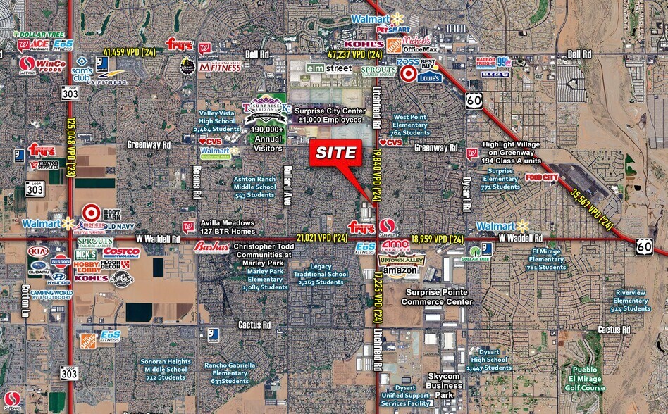 More Photos Of NWC Litchfield Rd & Waddell Rd, Surprise General Retail For Lease