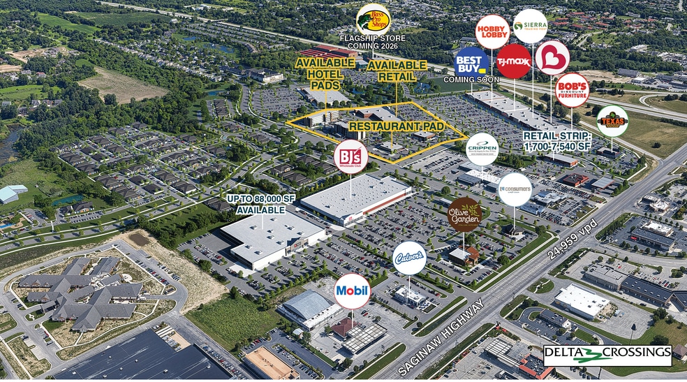 Primary Photo Of Delta Crossing Phase V, Lansing General Retail For Lease