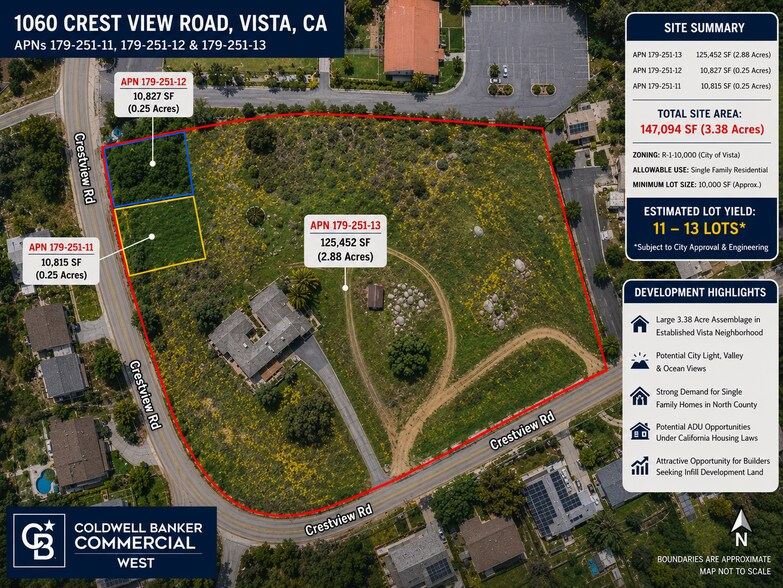 Primary Photo Of 1060 Crest View Rd, Vista Land For Sale