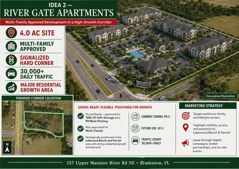 More Photos Of 157 Upper Manatee River Rd NE, Bradenton Land For Sale