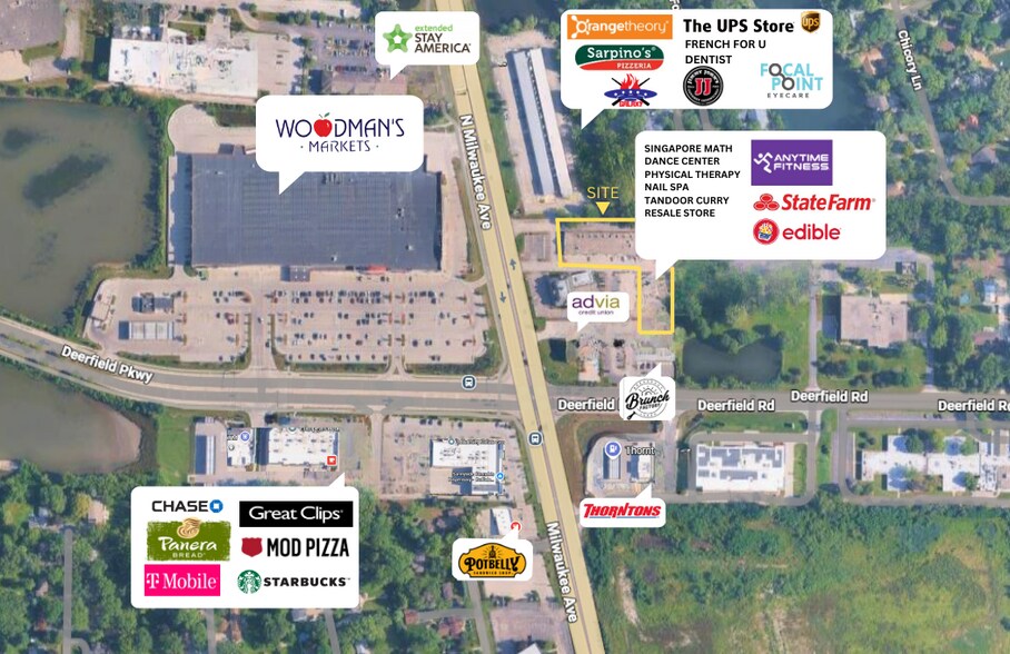 More Photos Of 1125-1145 Milwaukee Ave, Riverwoods Unknown For Lease