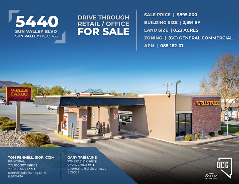 Primary Photo Of 5440 Sun Valley Blvd, Sun Valley Bank For Sale