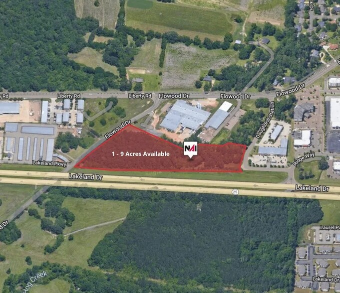 Primary Photo Of Lakeland Dr @ Flowood Dr, Flowood Land For Sale