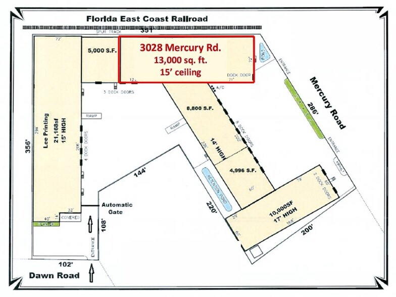 More Photos Of 3028 Mercury Rd, Jacksonville Warehouse For Lease