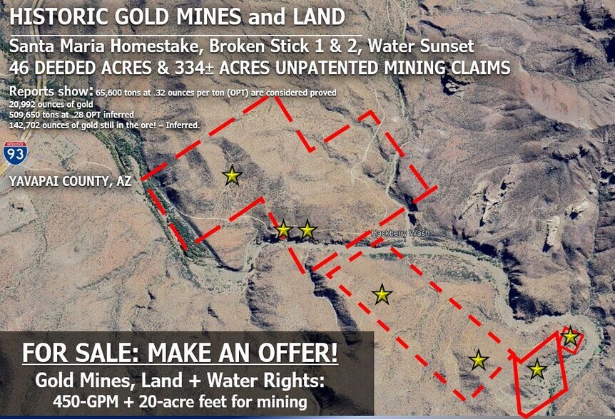Primary Photo Of 13500 S. US-Highway 93, Congress Land For Sale