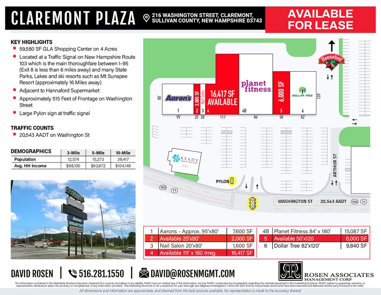 Primary Photo Of 216 Washington St, Claremont Unknown For Lease