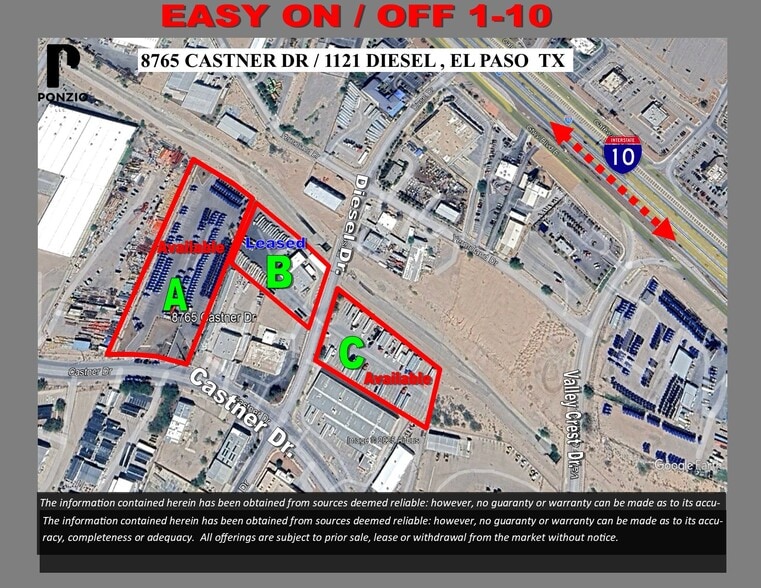 Primary Photo Of 8765 Castner DR, El Paso Land For Lease