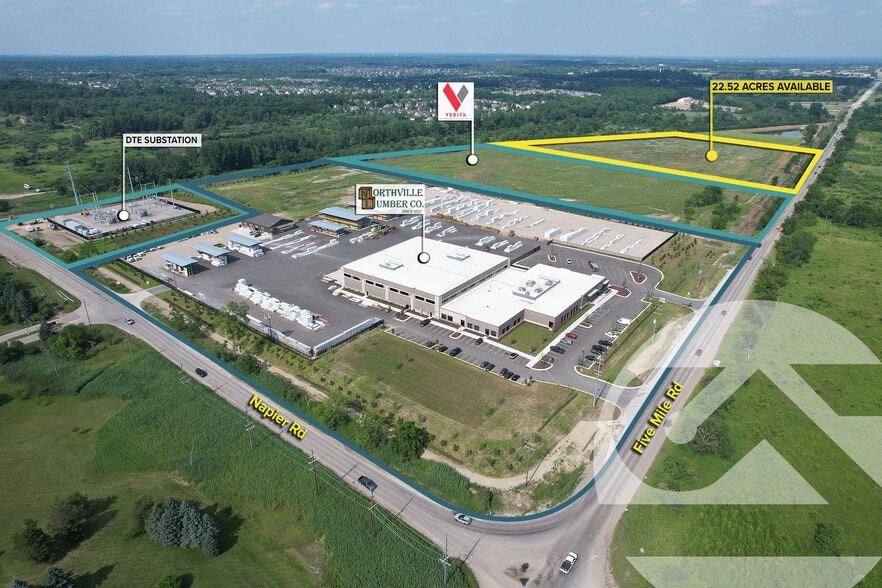 Primary Photo Of Five Mile & Napier Rd, Northville Land For Lease