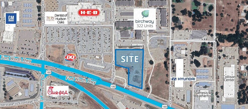 Primary Photo Of NWQ Fort Worth HWY & Greystar Drive, Hudson Oaks Storefront For Lease