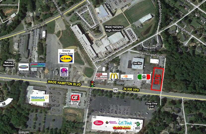 More Photos Of 2121 Wade Hampton Blvd, Greenville Freestanding For Sale