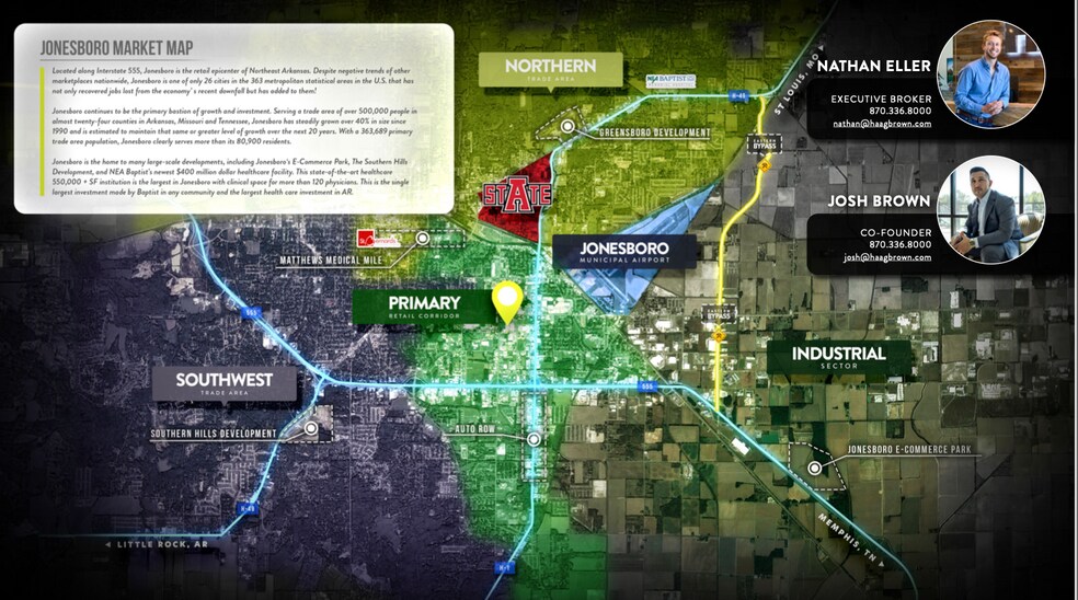 More Photos Of 2002-2220 S Caraway Rd, Jonesboro General Retail For Sale