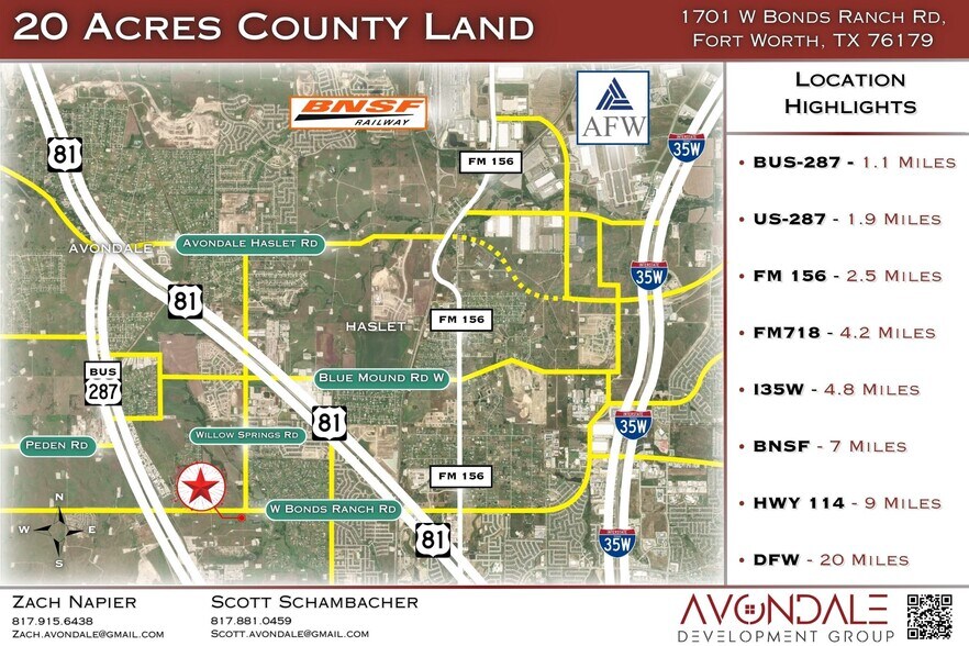 More Photos Of 1701 Bonds Ranch Rd, Fort Worth Land For Sale