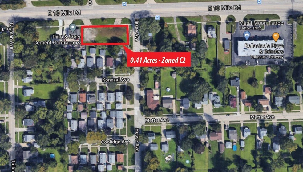 Primary Photo Of 11370 E 10 Mile Rd, Warren Land For Sale