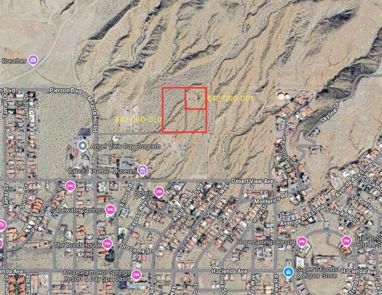 Primary Photo Of 642060010 @ Miracle Hills Rd, Desert Hot Springs Land For Sale
