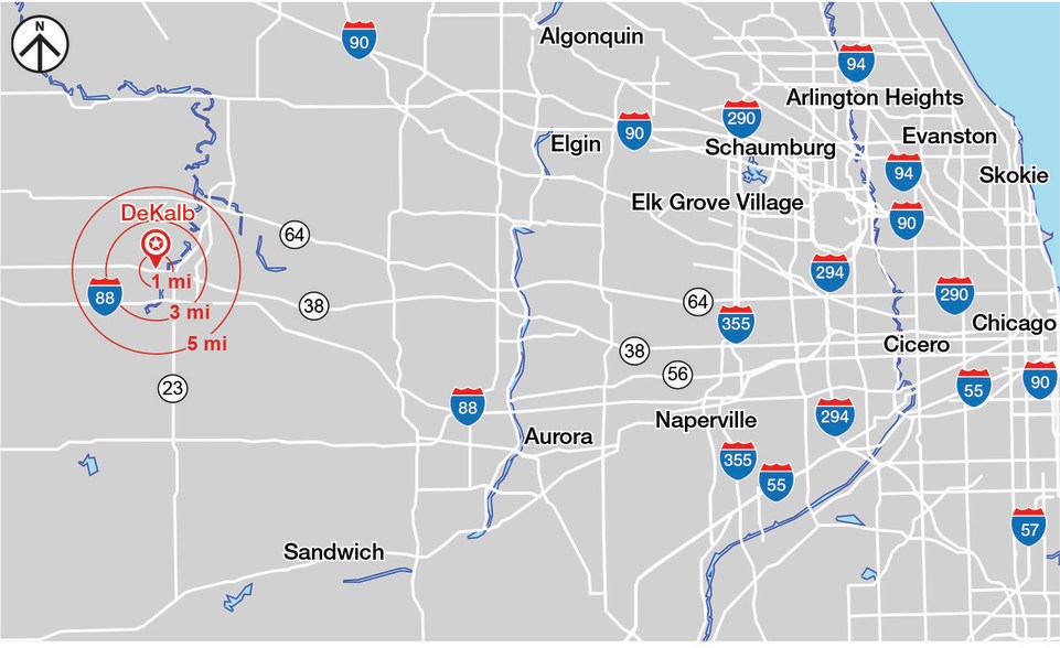 More Photos Of 1127 W Lincoln Hwy, Dekalb Freestanding For Lease