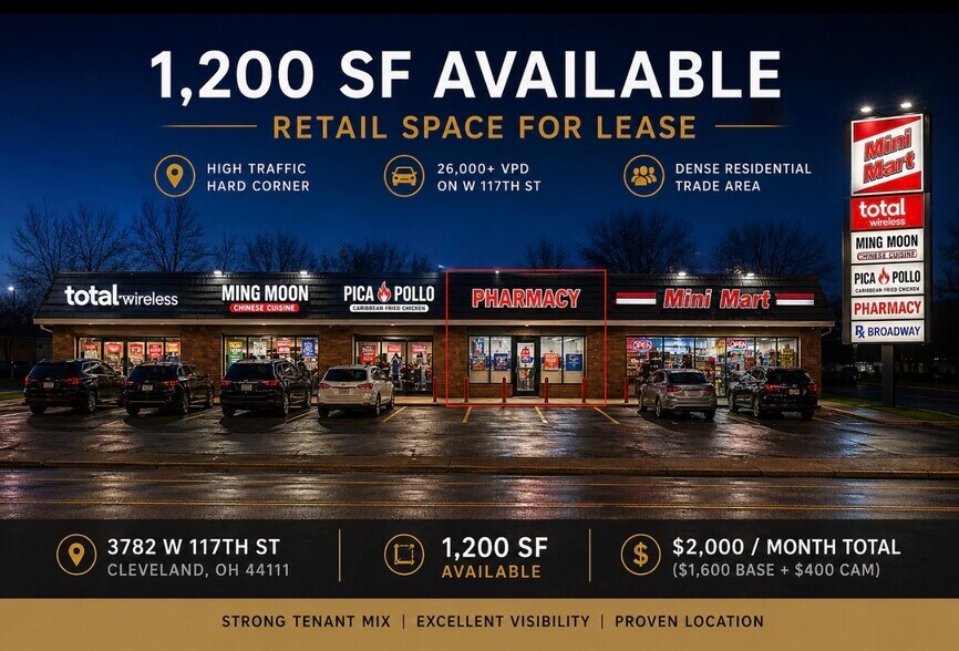 Primary Photo Of 3782 W 117th St, Cleveland Storefront Retail Office For Lease