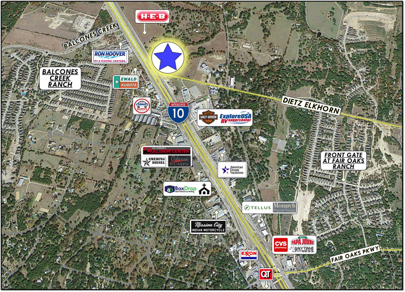 More Photos Of IH 10 W & Dietz-Elkhorn Rd, Boerne Land For Sale