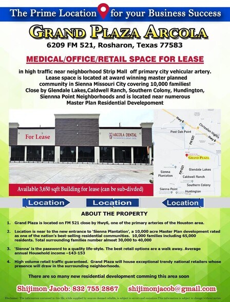 Primary Photo Of 6209 FM 521 Rd, Rosharon Freestanding For Lease