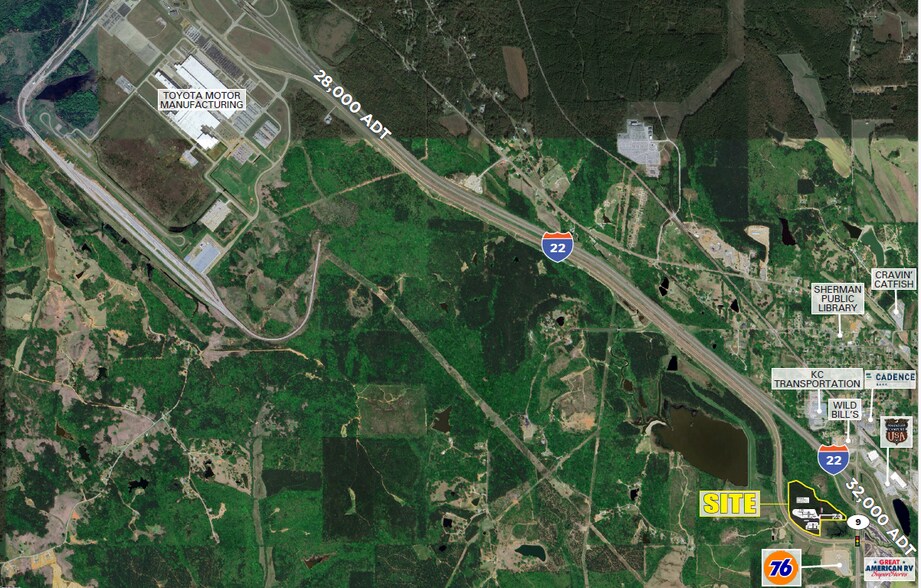 More Photos Of I-22 & SR 9, Belden Land For Lease