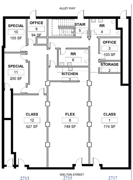 More Photos Of 2713-2717 Welton St, Denver Storefront Retail Office For Sale