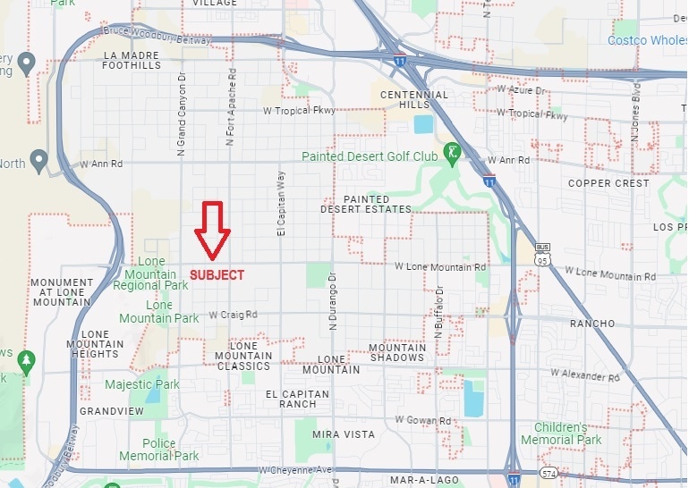 More Photos Of Lone Mountain Road & Chieftain St., Las Vegas Land For Sale