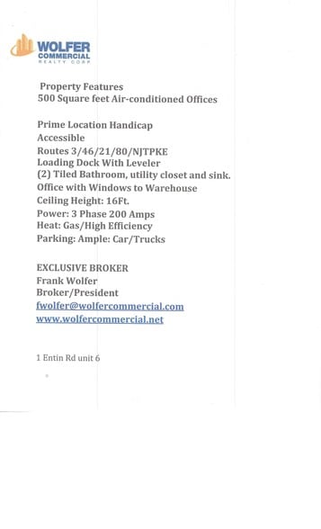 More Photos Of 1 Entin Rd, Clifton Manufacturing For Lease