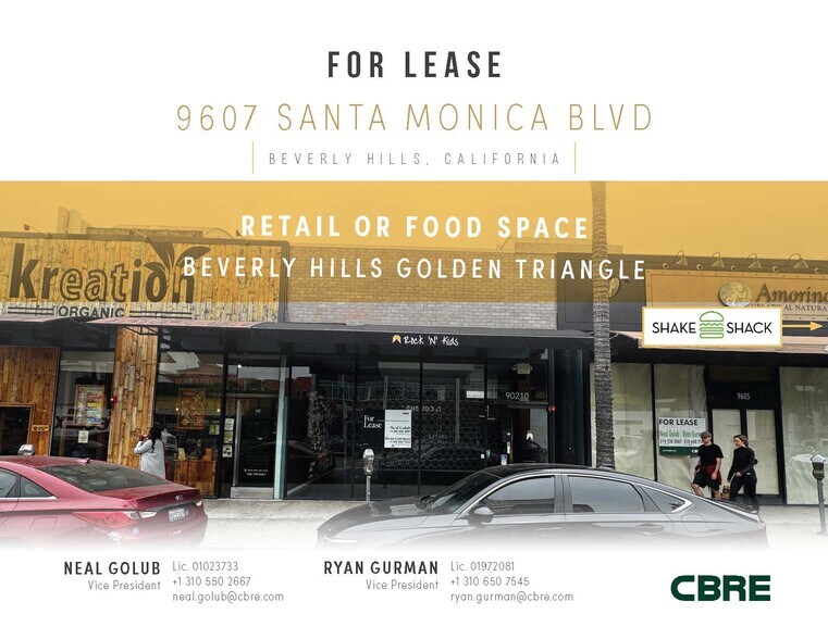 Primary Photo Of 9601-9609 Santa Monica Blvd, Beverly Hills Restaurant For Lease