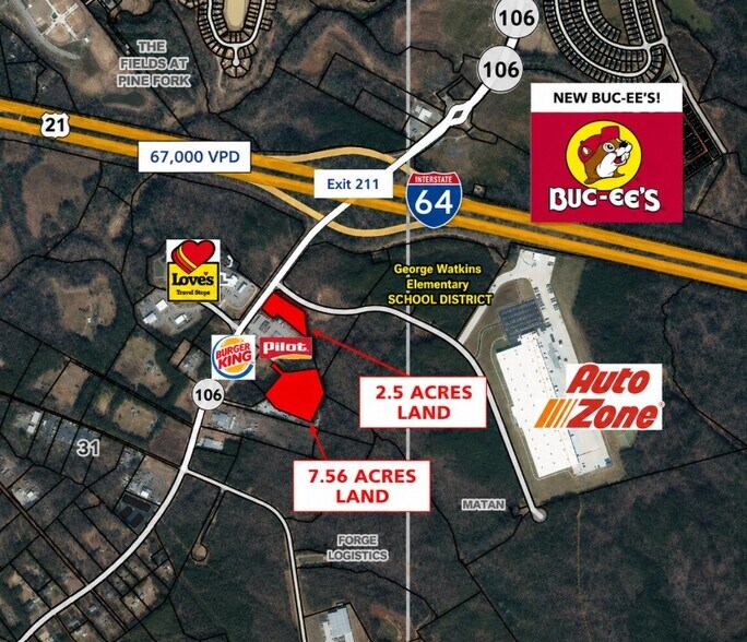 Primary Photo Of Emmaus Church Rd @ Interstate 64, New Kent Land For Lease