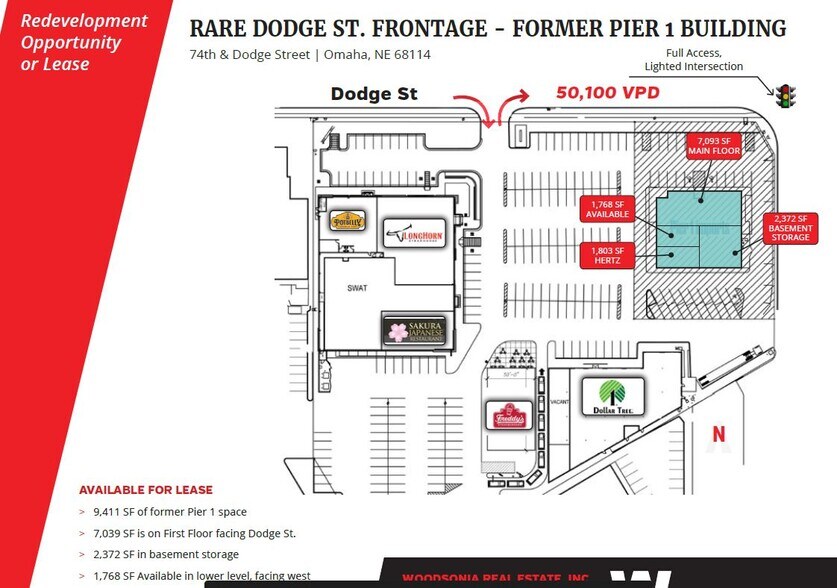 More Photos Of 7405-7409 Dodge St, Omaha Freestanding For Lease