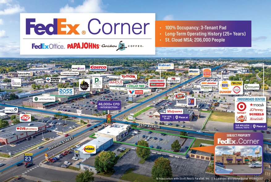 Primary Photo Of 2423 Division St W, Saint Cloud General Retail For Sale