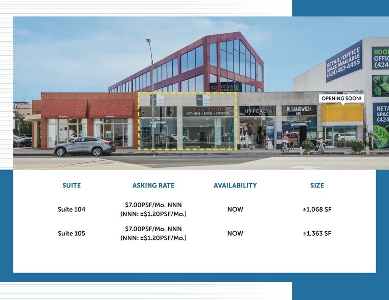 More Photos Of 8360 Melrose Ave, Los Angeles Storefront Retail Office For Lease