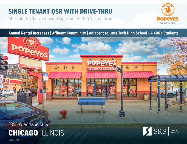 Primary Photo Of 2355 W Addison St, Chicago Fast Food For Sale