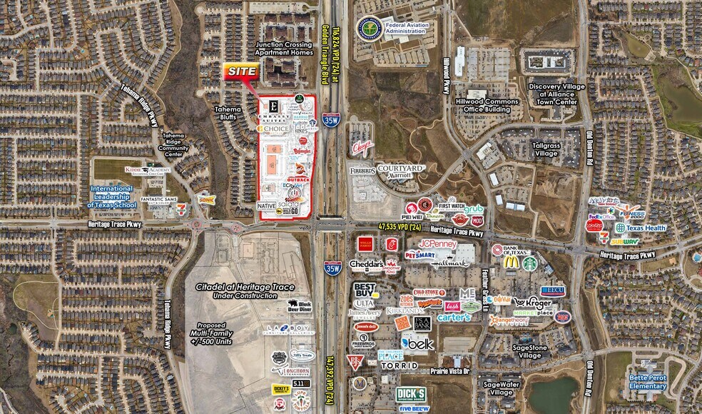 More Photos Of NWC Heritage Trace Pkwy & I-35W, Fort Worth Unknown For Lease