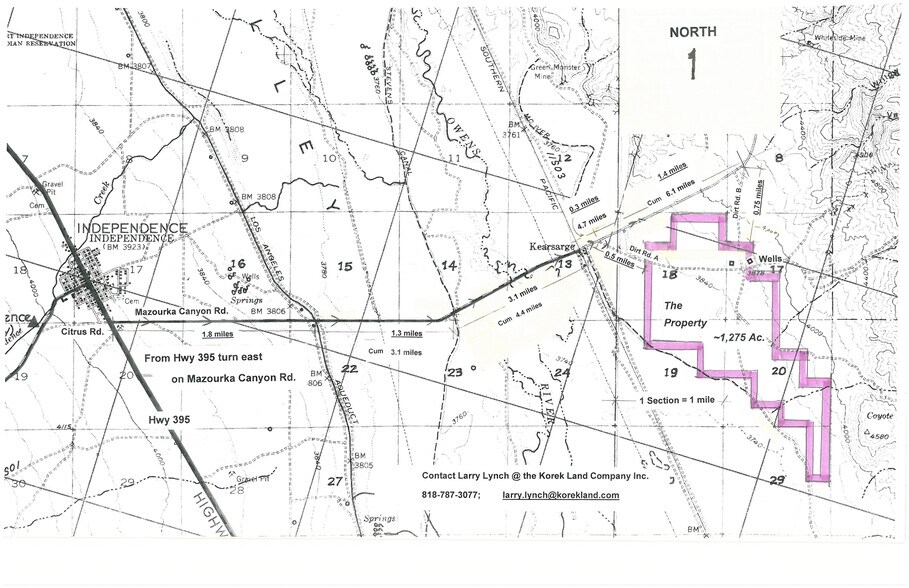 More Photos Of Mazourka Canyon Rd, Independence Land For Sale