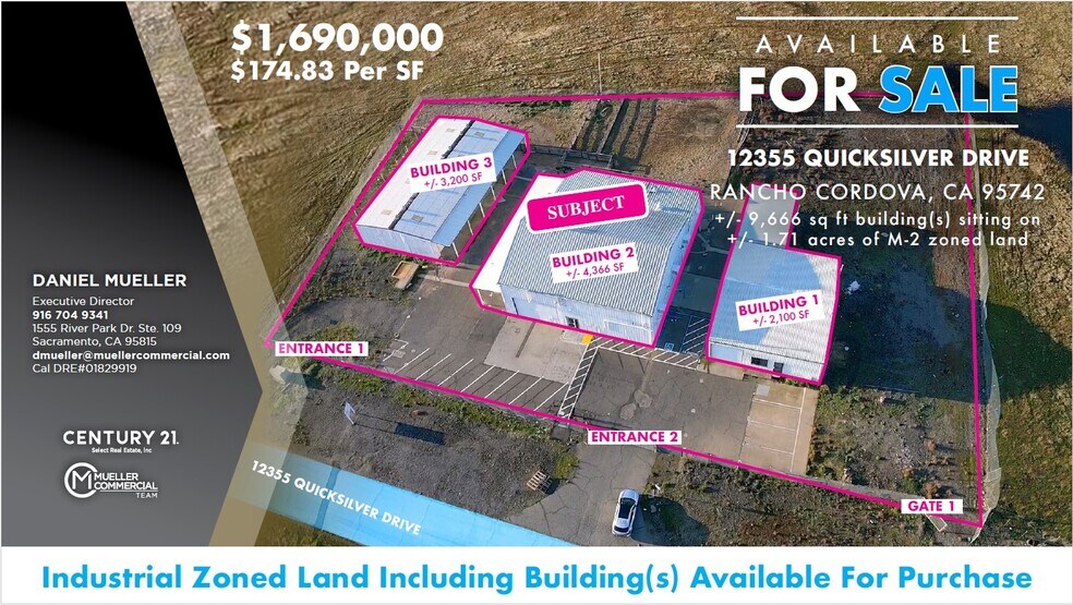 Primary Photo Of 12355 Quicksilver Dr, Rancho Cordova Warehouse For Sale