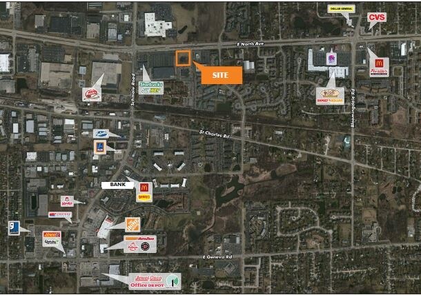 Primary Photo Of 650 E North Ave, Carol Stream Land For Sale